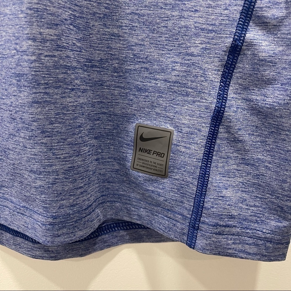 Nike Pro Men’s Dri-Fit Short Sleeve Blue Fitted Shirt Small Style 811429 - Picture 4 of 7